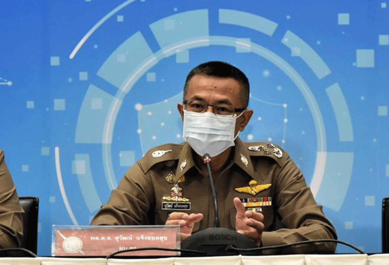 ผบ.ตร.แถลงจับผู้ต้องหาหลอกลวงผู้เสียหายลงทุนธุรกิจ S CLUB สูญกว่า 500 ล.