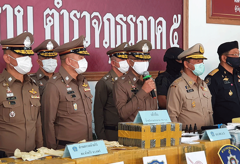 ผบ.ตร. ขึ้นเชียงใหม่ แถลงจับยาเสพติดลอตใหญ่