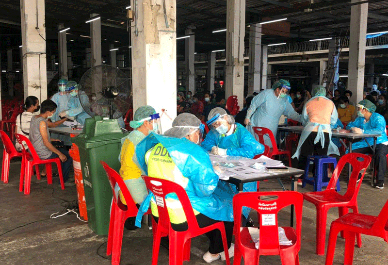 วัคซีนกลุ่มเสี่ยงตลาดบางแค-18-3-64-2 ผู้สัมผัสเสี่ยง