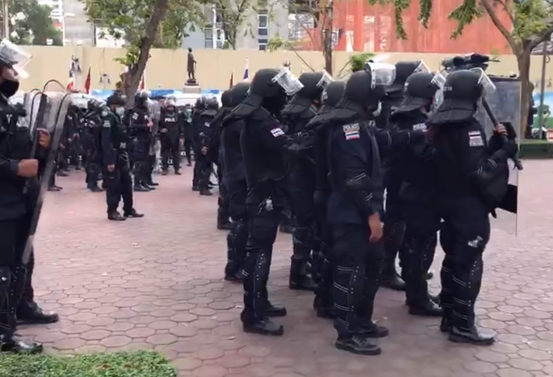 ม็อบ ตำรวจควบคุมฝูงชน-24-3-64