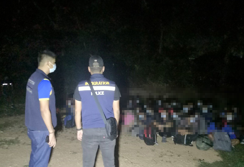 รวบ45เมียนมาจากมาเลย์ลักลอบเข้าไทย