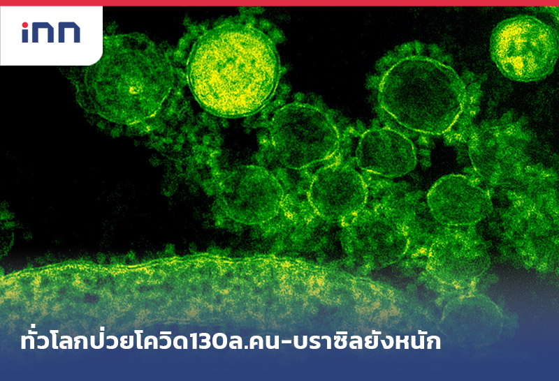 ข่าวต้นชั่วโมง 09.00 น. ทั่วโลกป่วยโควิด130ล.คนบราซิลอินเดียUSAยังหนัก