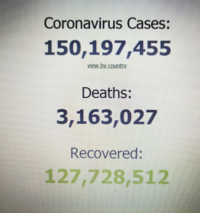 รายงาน สถานการณ์โควิด-19 ประจำวันที่ 29 เมษายน 2564 ช่วงเวลาประมาณ 07.27 น.