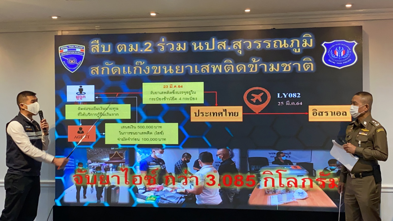 รวบชาวไทยขนไอซ์ขณะเดินทางไปยังประเทศอิสราเอล