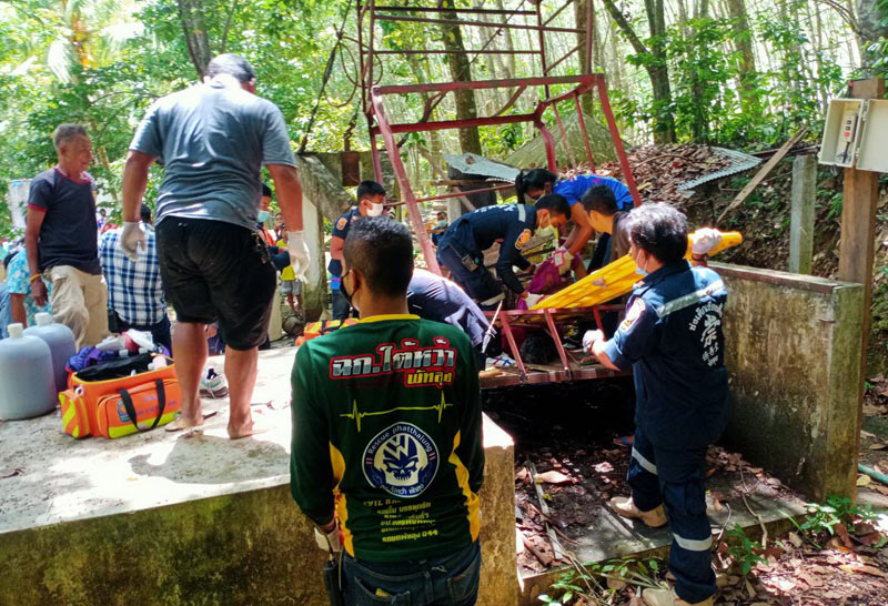 สลด!กระเช้าสลิงขาดชาวทำบุญดับ2เจ็บ3