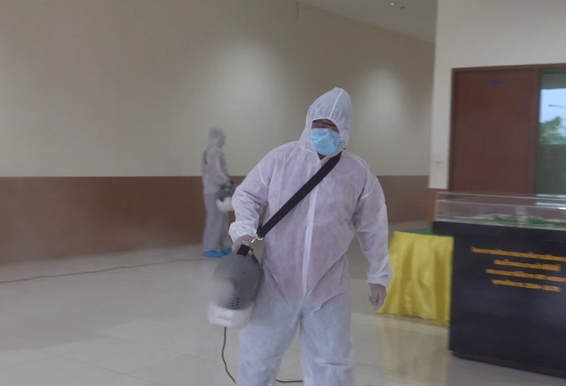 ปทุมธานี ฉีดพ่นฆ่าเชื้อ