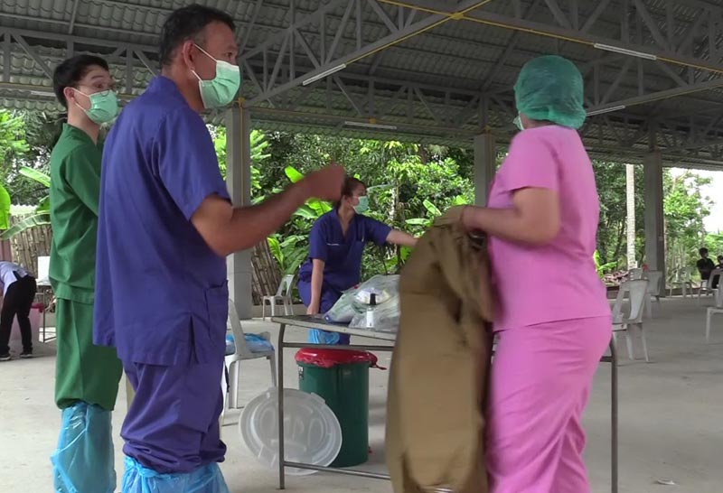 ปูพรมค้นหาเชื้อโควิด3หมู่บ้านนครศรีฯ