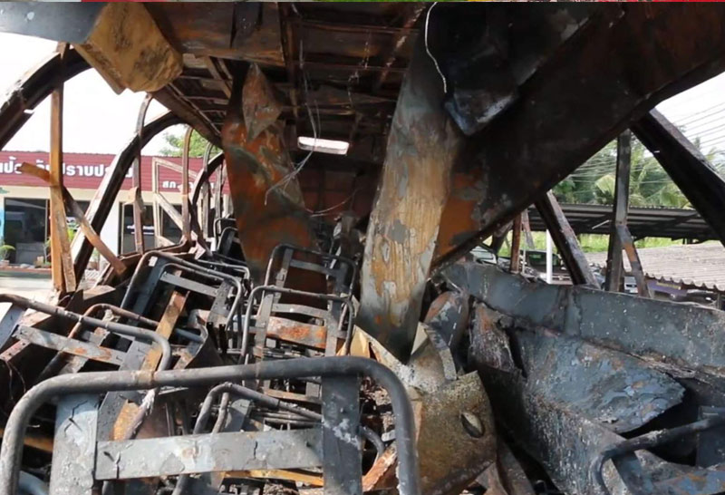 คุมคนขับรถทัวร์ไฟไหม้ฝากขังแล้ว