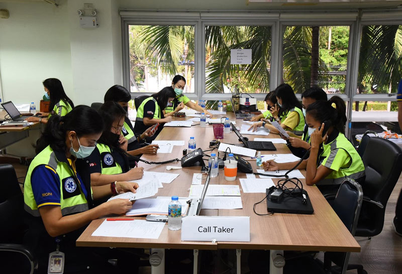 สพฉ.ส่งผู้ป่วยสีเขียว รพ.สนาม 2