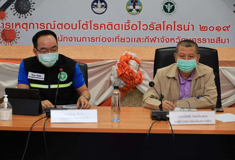 โคราชป่วยโควิด-19พุ่งไม่หยุดพบอีก42