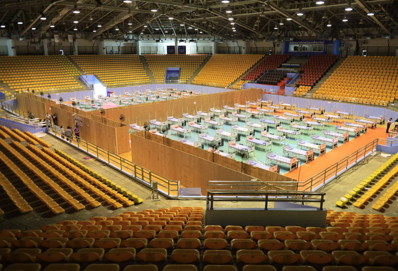 โคราชเปิดรพ.สนามรองรับผู้ป่วยโควิด