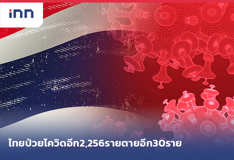 ข่าวต้นชั่วโมง 08.00 น. ไทยป่วยโควิด ตายอีก30รายป่วยใหม่2,256ราย