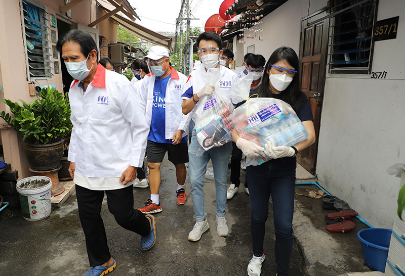 ลงพื้นที่ ชุมชนโมราวรรณ 1, 2 และชุมชนวัดใต้ มอบถุงยังชีพ