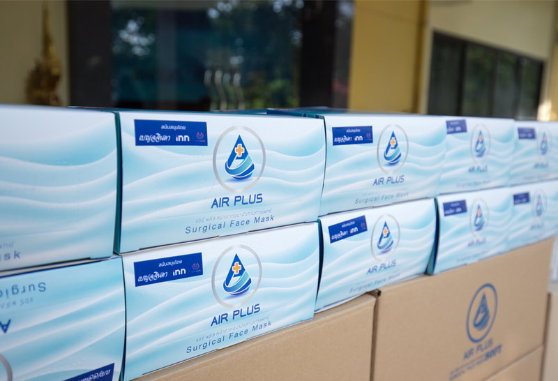 INNจับมือร่วมด้วยช่วยกันแจกกากอนามัยเจลแอลกอฮอล์ชุมชนหมู่บ้านพลับพลา