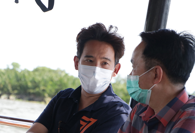 "พิธา" ลงพื้นที่ปากอ่าวแม่น้ำท่าจีน อ.เมือง จ.สมุทรสาคร