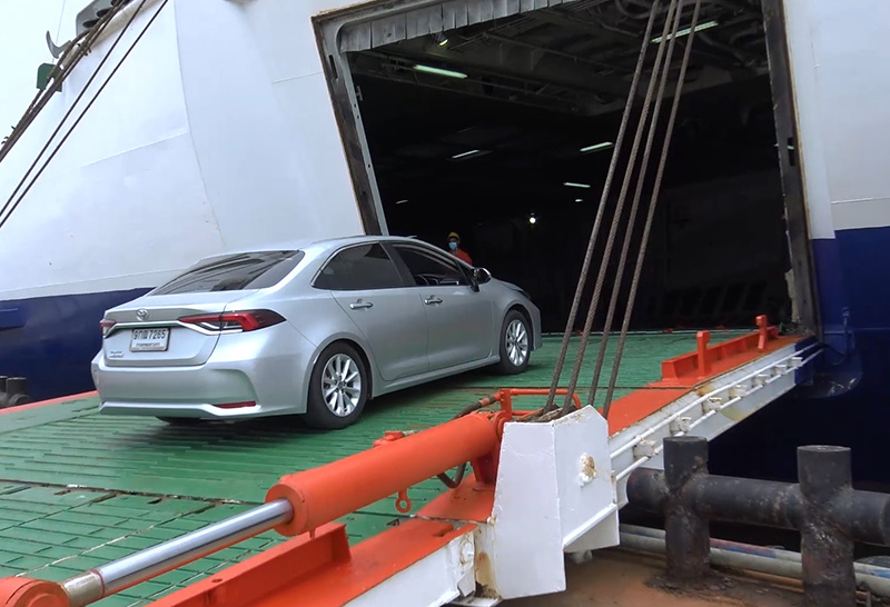 ทดสอบเรือเฟอรี่ ชลบุรี-สงขลา เที่ยวแรกถึงสงขลาแล้ว