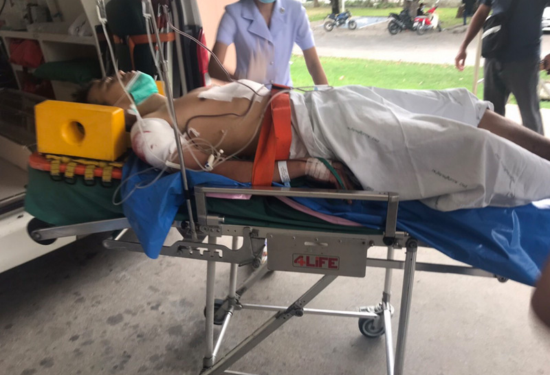 ชาวจีน ยิงตำรวจ ชลบุรี เจ็บ