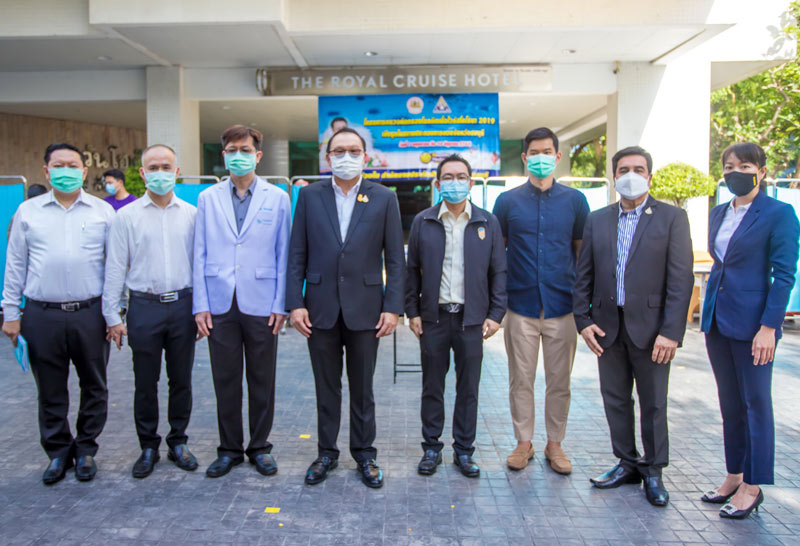 ตรวจโควิดเชิงรุกสถานประกอบกิจการพัทยา