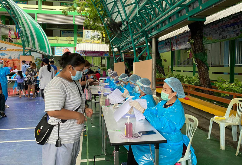 จัดทีมตรวจโควิดเชิงรุกดาวกระจาย6ชุมชนเสี่ยง