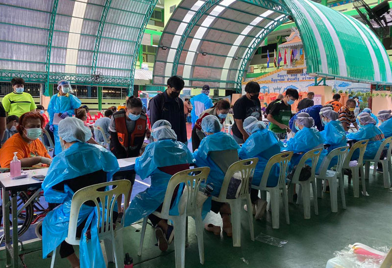 จัดทีมตรวจโควิดเชิงรุกดาวกระจาย6ชุมชนเสี่ยง