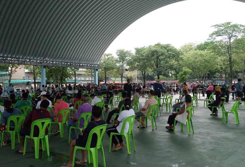 ตรวจโควิดเชิงรุกห้วยขวางวันที่2