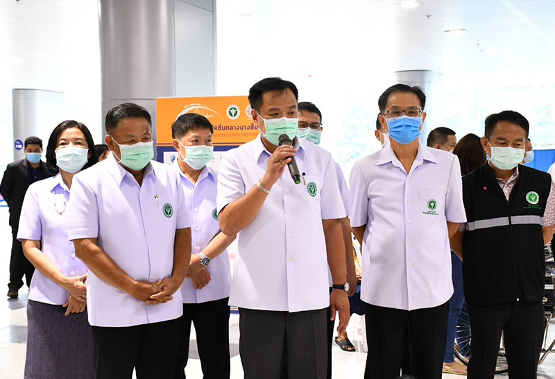 "อนุทิน" ตรวจเยี่ยม จุดฉีดวัคซีนบางซื่อ