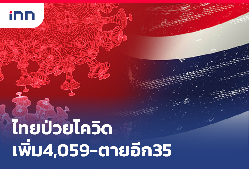 ข่าวต้นชั่วโมง 09.00 น. ไทยป่วย โควิด-19 ใหม่4,059รายตายอีก35