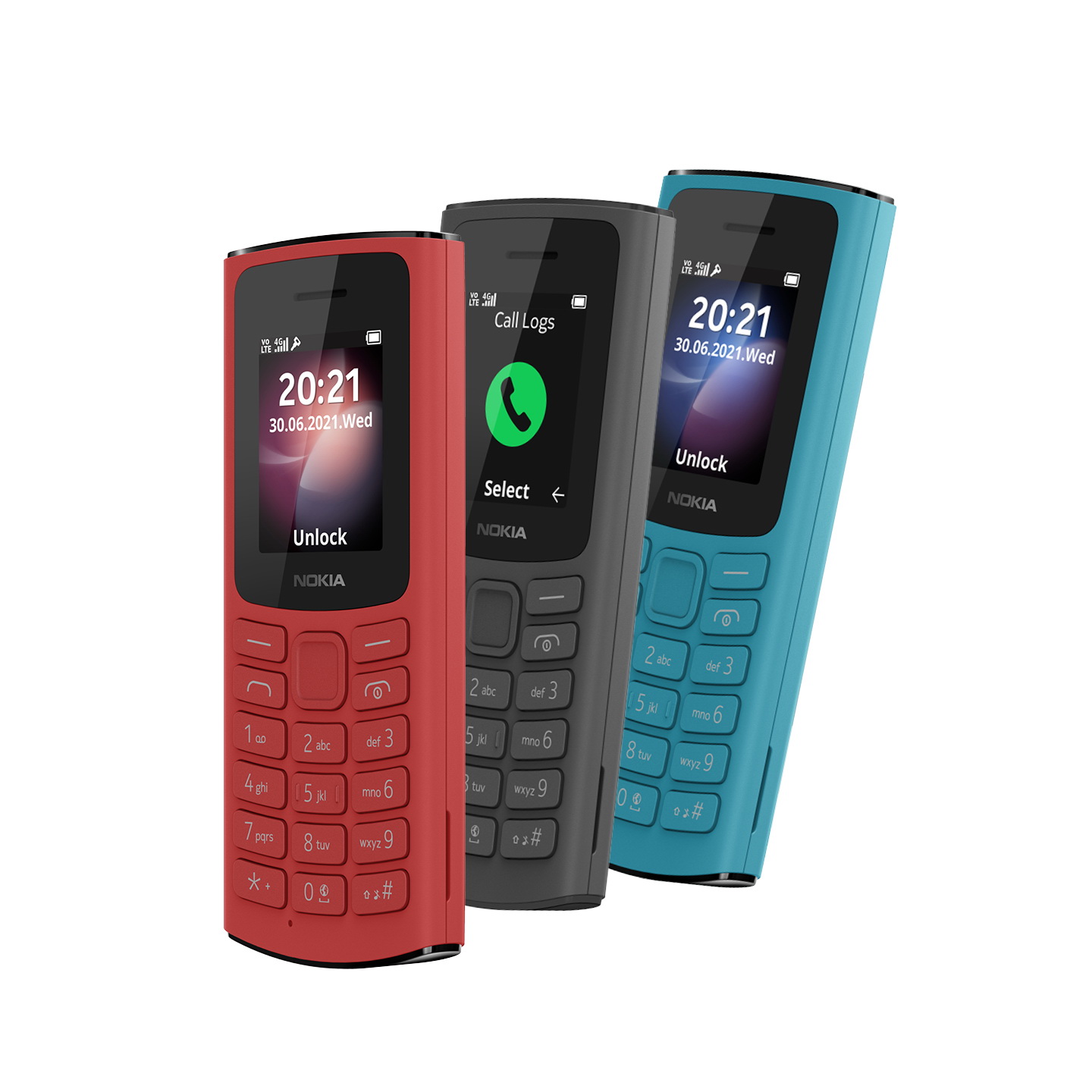 โนเกียเปิดตัว Nokia 105 4G - Nokia 110 4G เริ่มต้นเพียง 990 บาท จับกลุ่มผู้สูงอายุ
