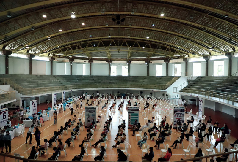 ผู้ประกันตนม.33ทยอยจุดฉีดวัคซีนม.เกษตร