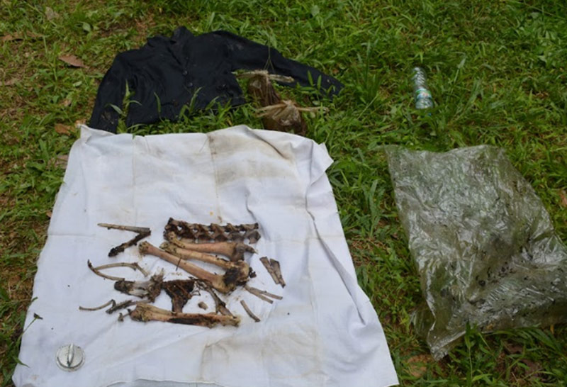 ชาวพังงาออกตัดปาล์มพบโครงกระดูกคน