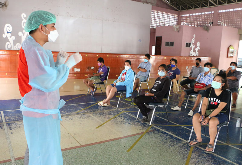 พิจิตรตรวจโควิดแรงงานก่อสร้าง1,389ราย