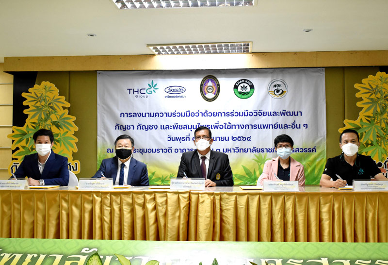 มรภ.นครสวรรค์ จับมือเอกชนทำ MOU วิจัย ปลูกและแปรรูปกัญชา-กัญชง