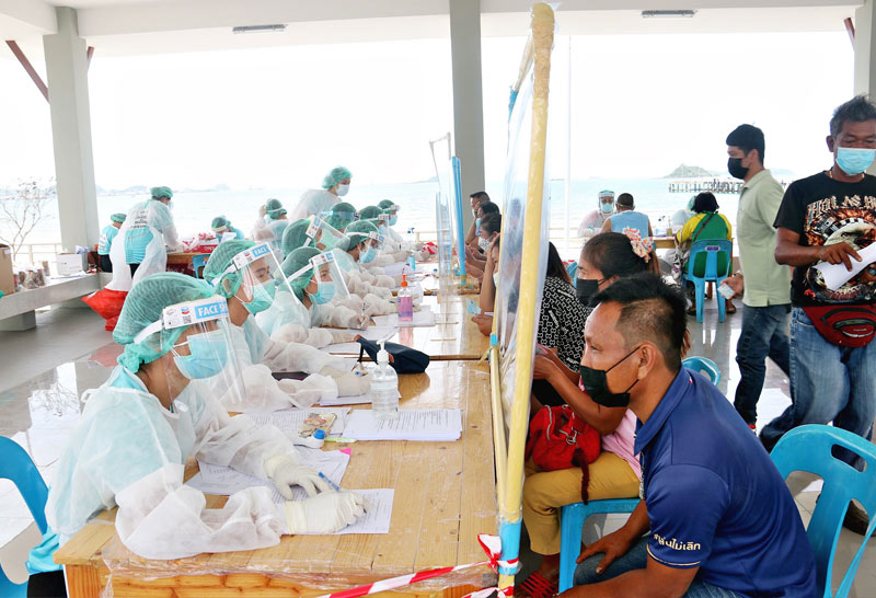 สัตหีบป่วยโควิดอีก57รวม6วันยอดพุ่ง192-เร่งตรวจเชิงรุก