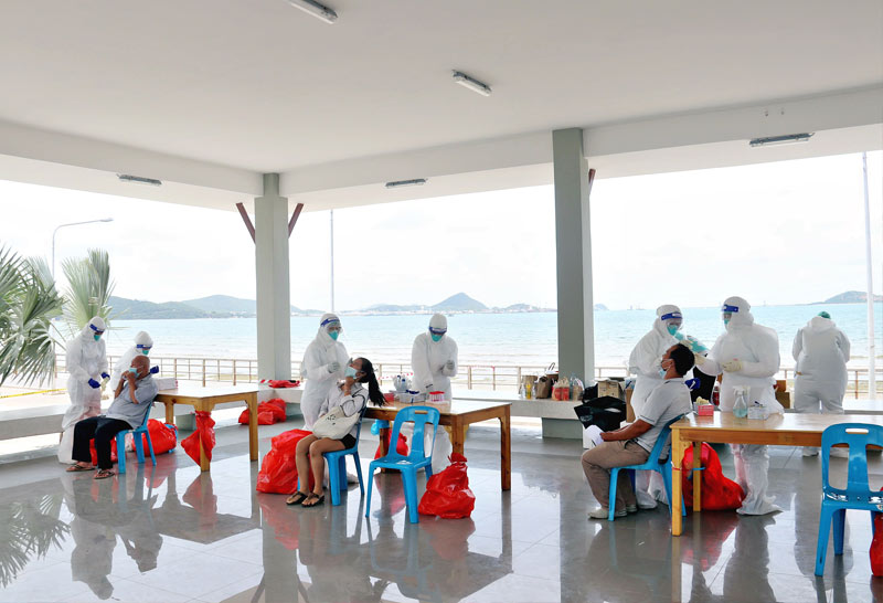 สัตหีบป่วยโควิดอีก57รวม6วันยอดพุ่ง192-เร่งตรวจเชิงรุก