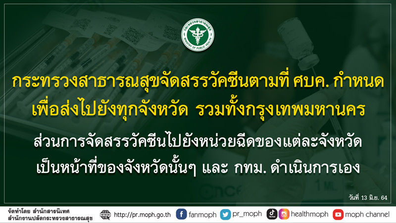 เลื่อนฉีดวัคซีน--สธ.