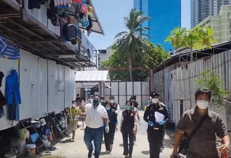 แคมป์ก่อสร้างเขตวัฒนา2แห่งติดโควิดแล้ว112ราย