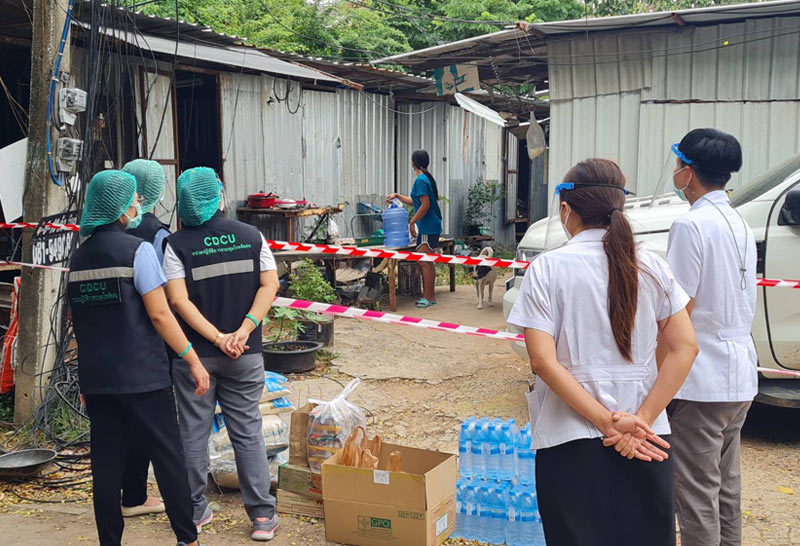 โคราช กักตัวคนงานในแคมป์