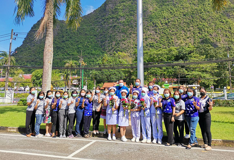 ชาวพังงาให้กำลังใจ ส่ง นางฟ้าชุดขาว ช่วยโรงพยาบาลบุษราคัม