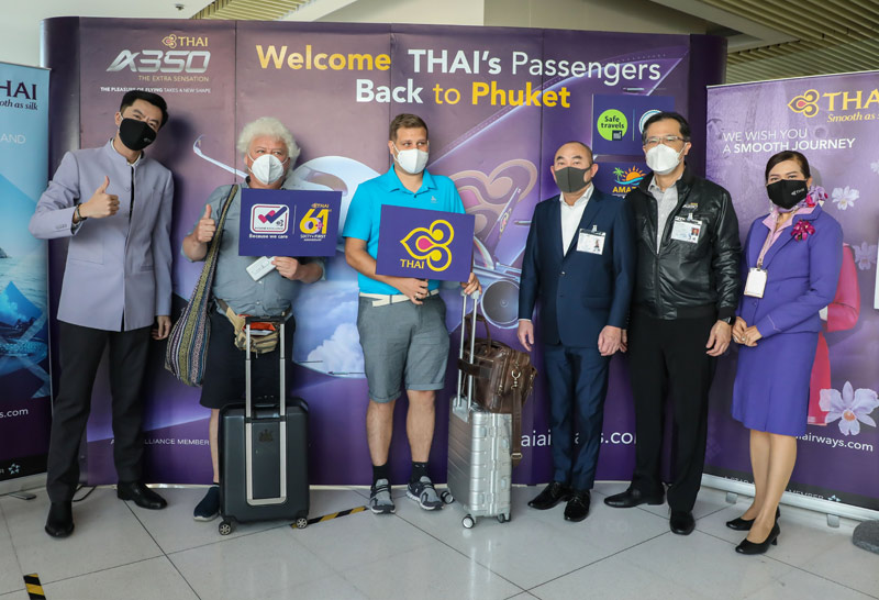 การบินไทยจัด5เที่ยวบินยุโรปสู่ภูเก็ตแซนด์บ็อกซ์