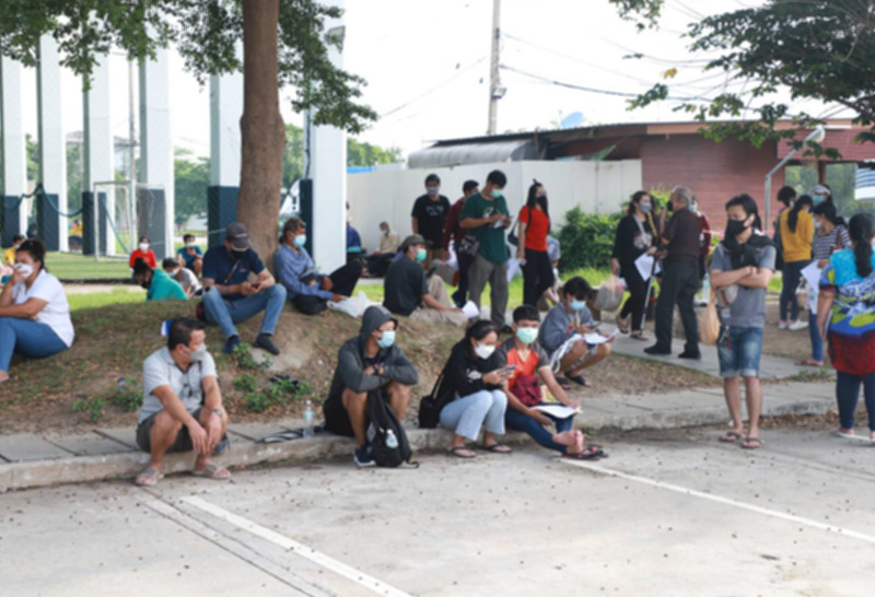 ตรวจคัดกรองโควิด สนามธูปะเตมีย์-4