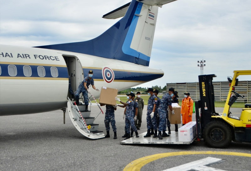 บินลำเลียงอุปกรณ์ทางการแพทย์สู่ชายแดนใต้