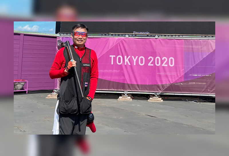 เป้าบินลุ้นเหรียญ! "เศวต" ลงแข่งวันแรกนำที่1ร่วม ทำไปได้ 74 คะแนน