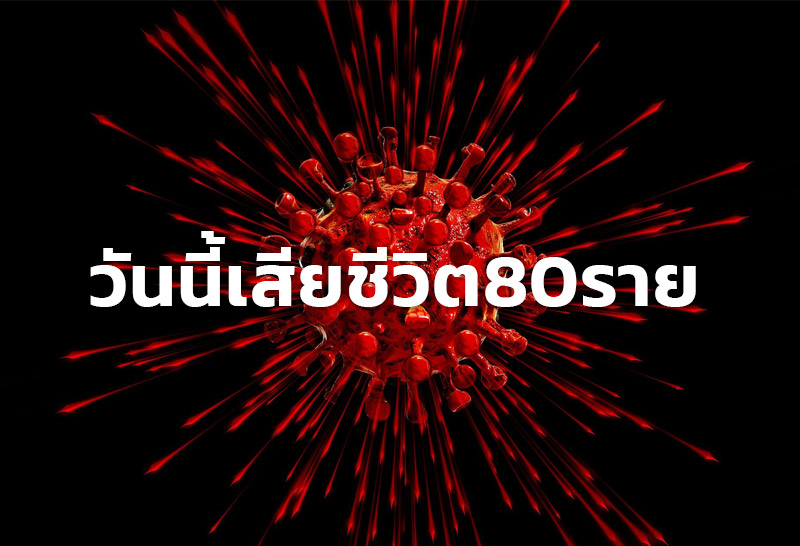 ไทยป่วยโควิดใหม่8,656สะสม345,027ตายอีก80