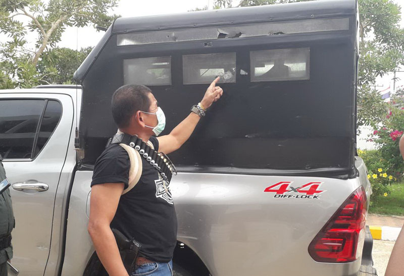 โจรใต้บึ้มหวังสังหารนายอำเภอสุคิริน-อส.เจ็บ1