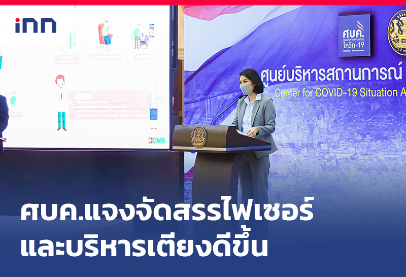 ข่าวต้นชั่วโมง 15.00 น. ศบค.แจงจัดสรร วัคซีนไฟเซอร์ และบริหารเตียงดีขึ้น