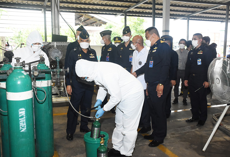 ทอ.ร่วมแพทย์ฉุกเฉิน"ทัพฟ้าต่อลมหายใจ ต้านภัยโควิด-19"