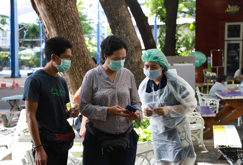 จุดฉีดวัคซีนม.หอการค้าให้ผู้สูงอายุ-คนท้องวอล์กอินได้