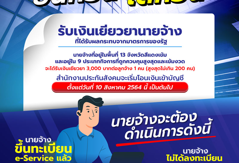 ประกันสังคม เยียวยานายจ้าง