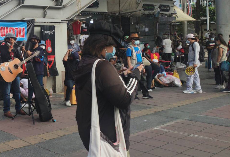 มวลชนเริ่มทยอยเข้าพื้นที่อนุสาวรีย์ชัยฯ