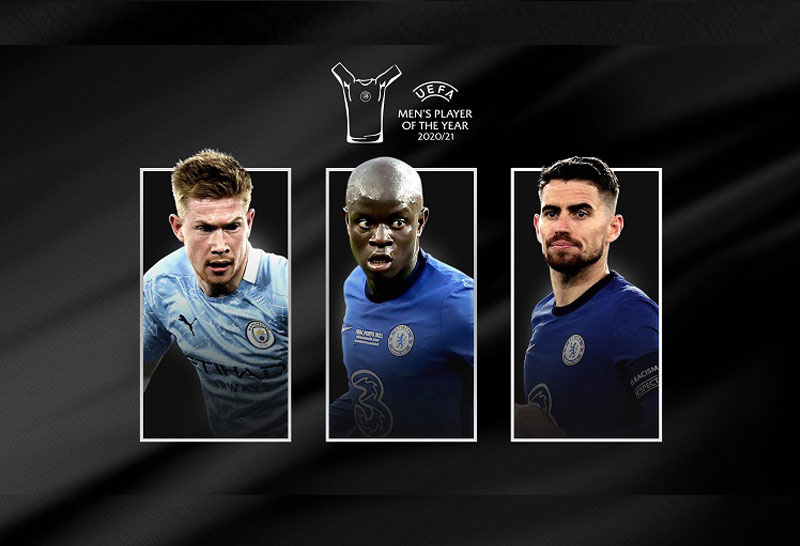 "ก็องเต้-จอร์จินโญ่-เดอ บรอยน์"ติดโผลุ้นแข้งยอดเยี่ยมยูฟ่า